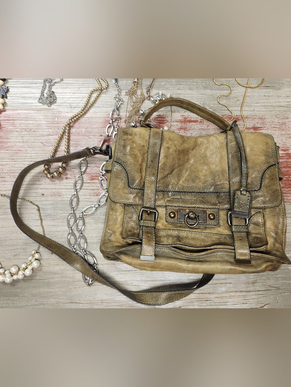 Frye Cameron Leather Satchel Messenger Bag Butter Soft Leather